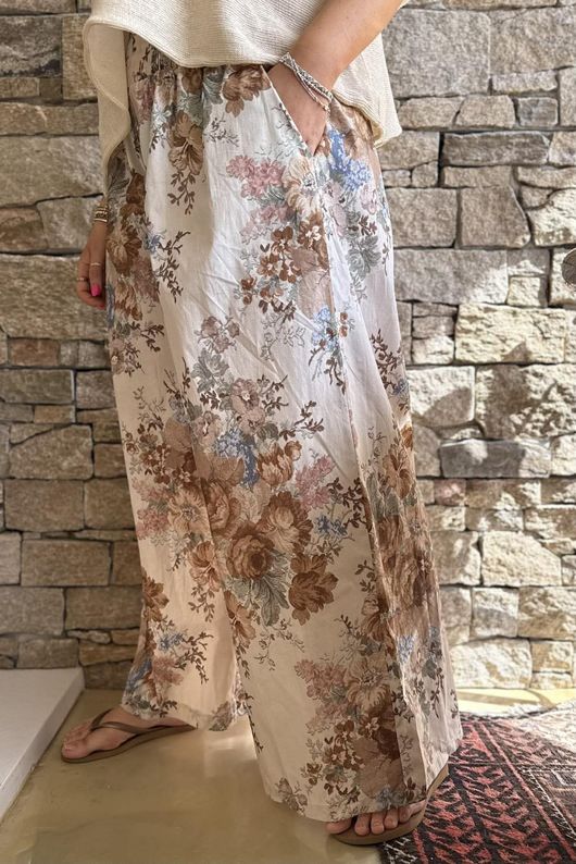 Country Garden Chintz Palazzo Honey Bronze